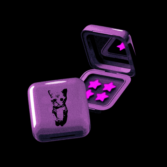 Doom Stars™ 60 Hydrocolloid Star Patches + Meow Case™ [PINK]
